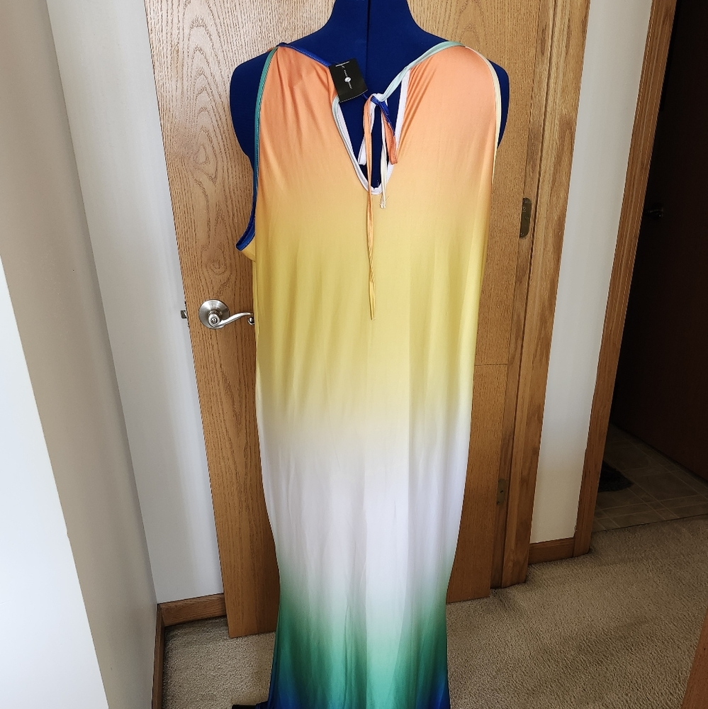 NWT ASHLEY'S Ombre Maxi Bodycon Dress Size 22/24 - Picture 5 of 10